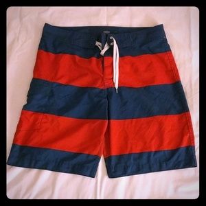 Stripped board shorts